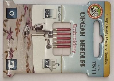 Organ Nähnadeln Embrodery 75/11