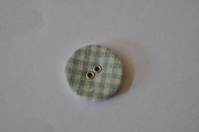 Knopf mit Stoff bezogen mint