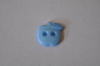 Knopf Apfel hellblau