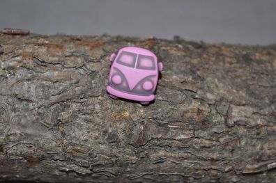 Knopf Öse Polyester Bulli rosa