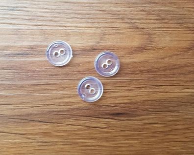 Knopf 11mm Uni durchsichtig