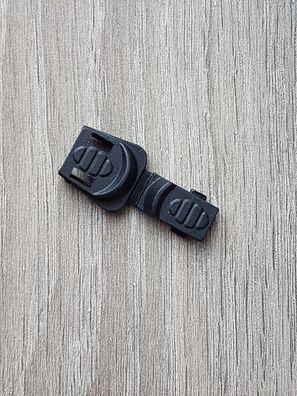 Kordelenden flach schwarz 18x18mm