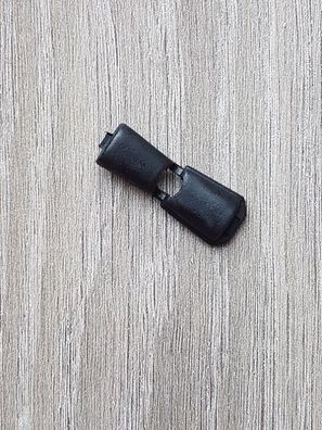 Kordelenden flach schwarz 11x16mm