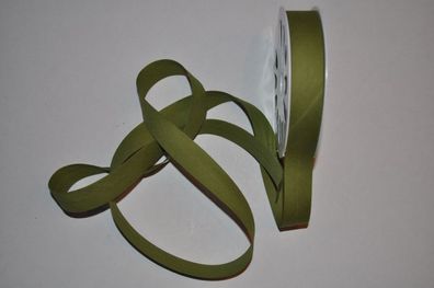 Schrägband gefalzt 20 mm oliv