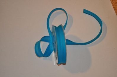 Schrägband gefalzt 20 mm türkis