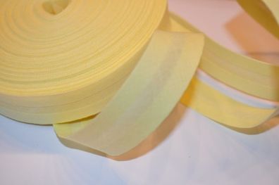 Schrägband gefalzt 20 mm zitrus