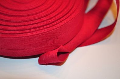 Schrägband gefalzt 20 mm beere