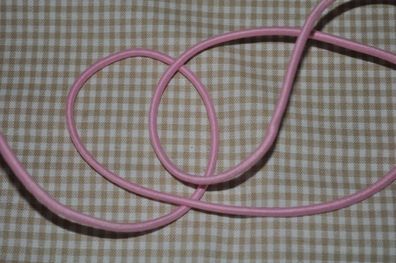 Gummikordel rund 3 mm rosa