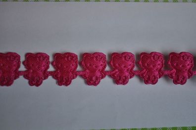 Satinband Katzen Figur Pink