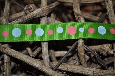 Ripsband * Dots* grün