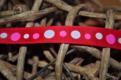 Ripsband * Dots* rot