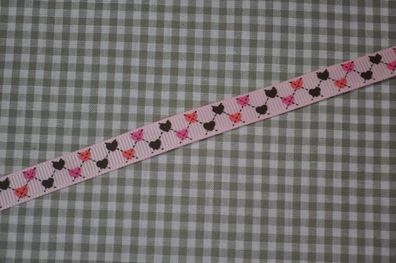 Ripsband * hearts* rosa