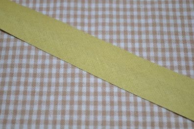 Schrägband gefalzt 20 mm Lind grün