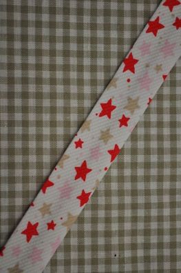 Schrägband sterne rot