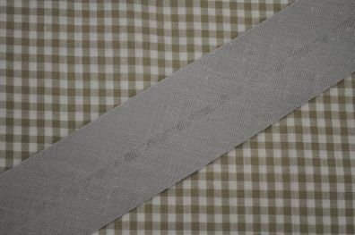Schrägband gefalzt 30 mm hellgrau