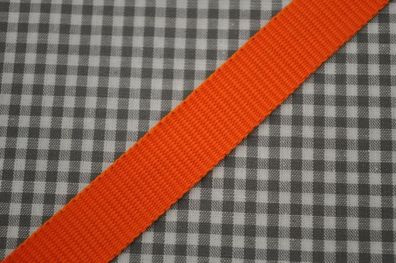 Gurtband 15 mm orange