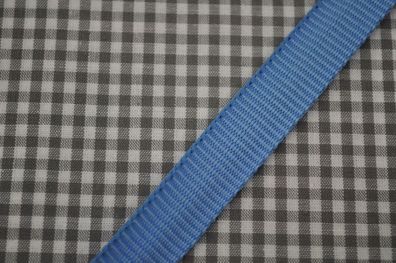 Gurtband 15 mm hellblau