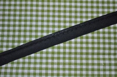 Paspelband baumwolle 12mm schwarz