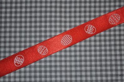 Satinband Osterei 15mm rot