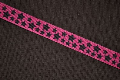 Ripsband Sternenhimmel pink