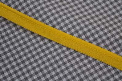 Paspelband baumwolle 12mm gelb