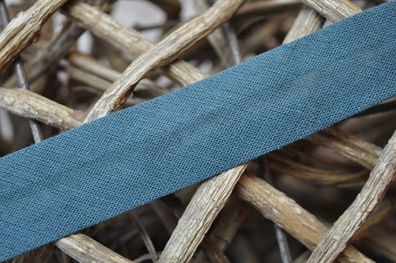 Schrägband gefalzt 20 mm tannengrün