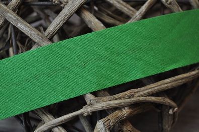 Schrägband gefalzt 30 mm moosgrün