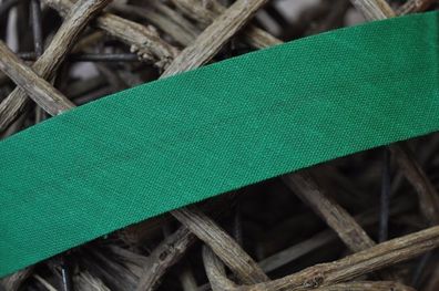 Schrägband gefalzt 30 mm grün