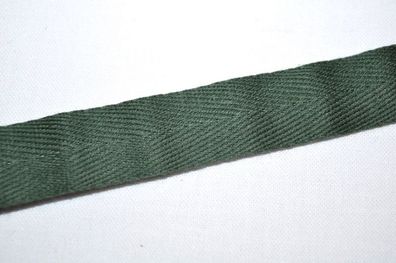 Köperband oliv 1,5cm