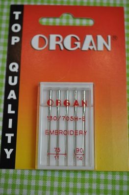 Organ Nähnadeln Embrodery 75/11 - 90/14