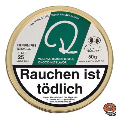 Reiner GRÜN Blend 25 Pfeifentabak 50g Dose