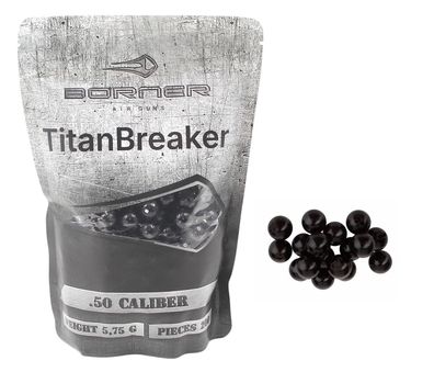 Borner .50 Cal TitanBreaker, Stahlkugel, 5,75 g, 200 Stück