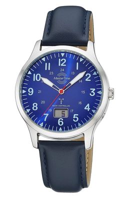 Master Time Herrenfunkuhr Super Power Aviation Blau MTGA-10958-32L
