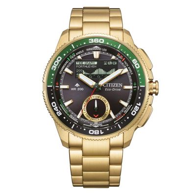 Citizen Promaster Eco-Drive Solaruhr Wave Tracker Goldfarben JV3002-51E