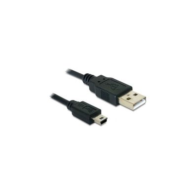 USB Kabel Delock A -> Mini-B St/St 1.00m sw