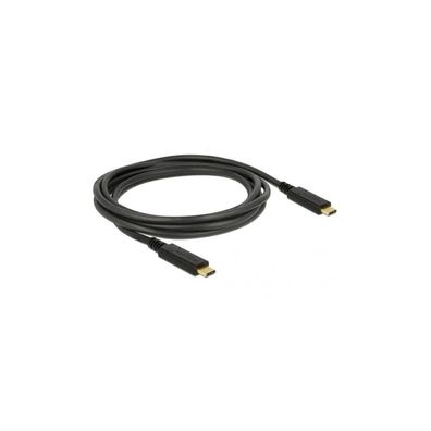 DELOCK Kabel USB 3.1 Gen1 C > C E-Marker 3A 2.0m schwarz