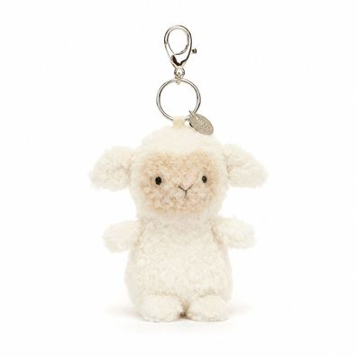 Jellycat Little Lamb Taschenanhänger Plüschlamm creme beige 17 cm
