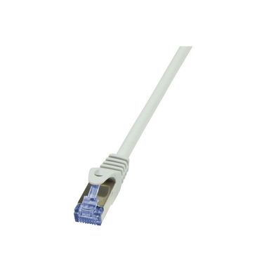 LogiLink Patchkabel CAT6A S/FTP AWG26 PIMF 10,00m grau