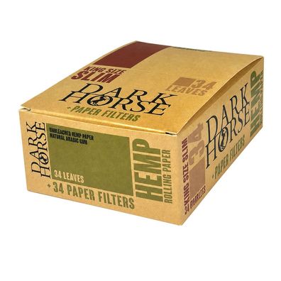 Dark Horse King Size Slim Papers - 24 Hefte à 34 Blättchen + 34 Filtertips