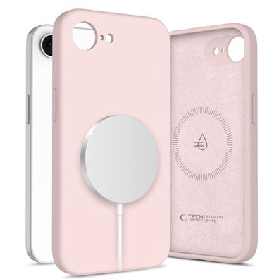 Tech-Protect Silicone Mag kompatibel mit Apple iPhone 17e Rosa Handyhülle mit