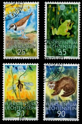 Liechtenstein 1989 Nr 967-970 gestempelt SB4A0EA