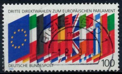 BRD BUND 1989 Nr 1416 zentrisch gestempelt X86DCCA