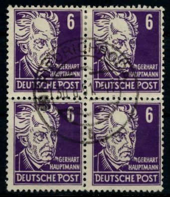 SBZ ALLG. Ausgaben Nr 213 zentrisch gestempelt Viererblock X8E6ABA