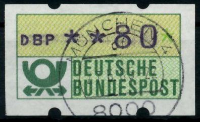 BRD ATM 1981 Nr 1-1-080 gestempelt X970306