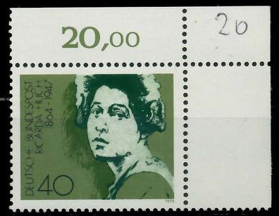BRD BUND 1975 Nr 827 postfrisch ECKE-ORE X8016EA