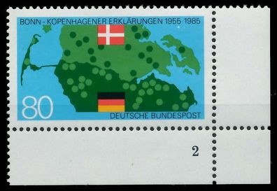 BRD BUND 1985 Nr 1241 postfrisch Formnummer 2 X8557B2