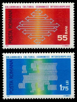 Rumänien 1971 Nr 2919-2920 postfrisch S216D3A
