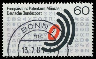 BRD BUND 1981 Nr 1088 gestempelt X5F59F2