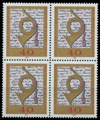 BRD BUND 1972 Nr 739 postfrisch Viererblock S2279C2