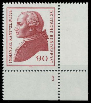 BRD BUND 1974 Nr 806n postfrisch Formnummer 1 X5FE422